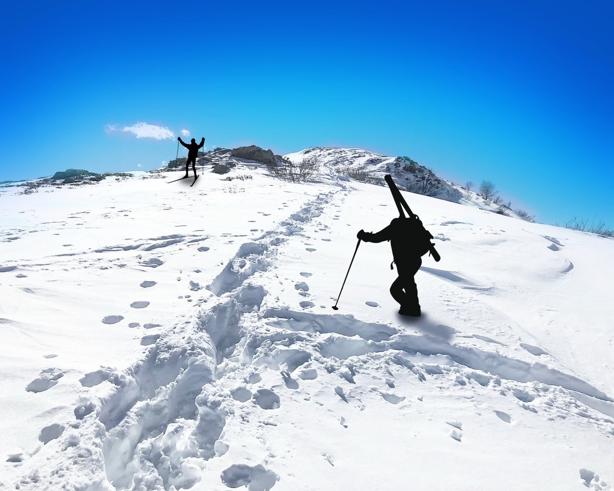 登山滑雪圖片