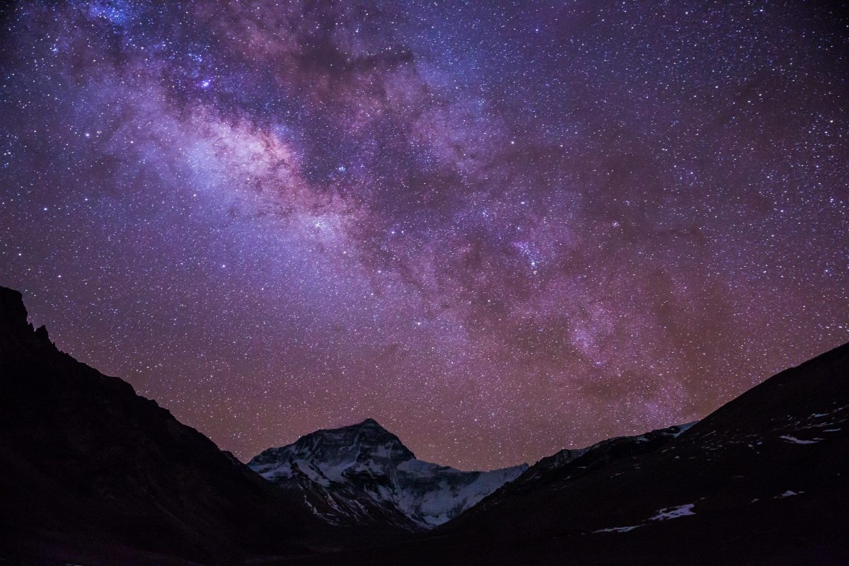 浩瀚唯美的星空風景圖片