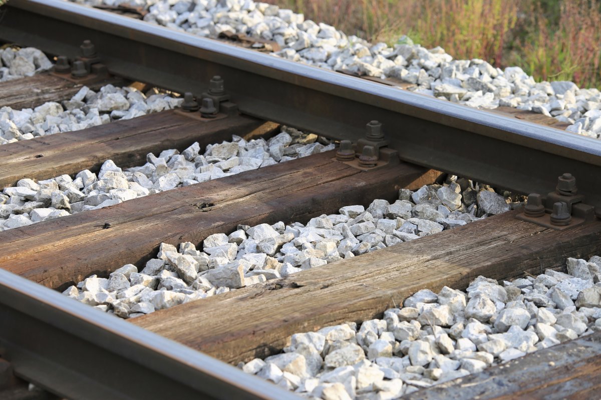 火车铁路轨道特写图片