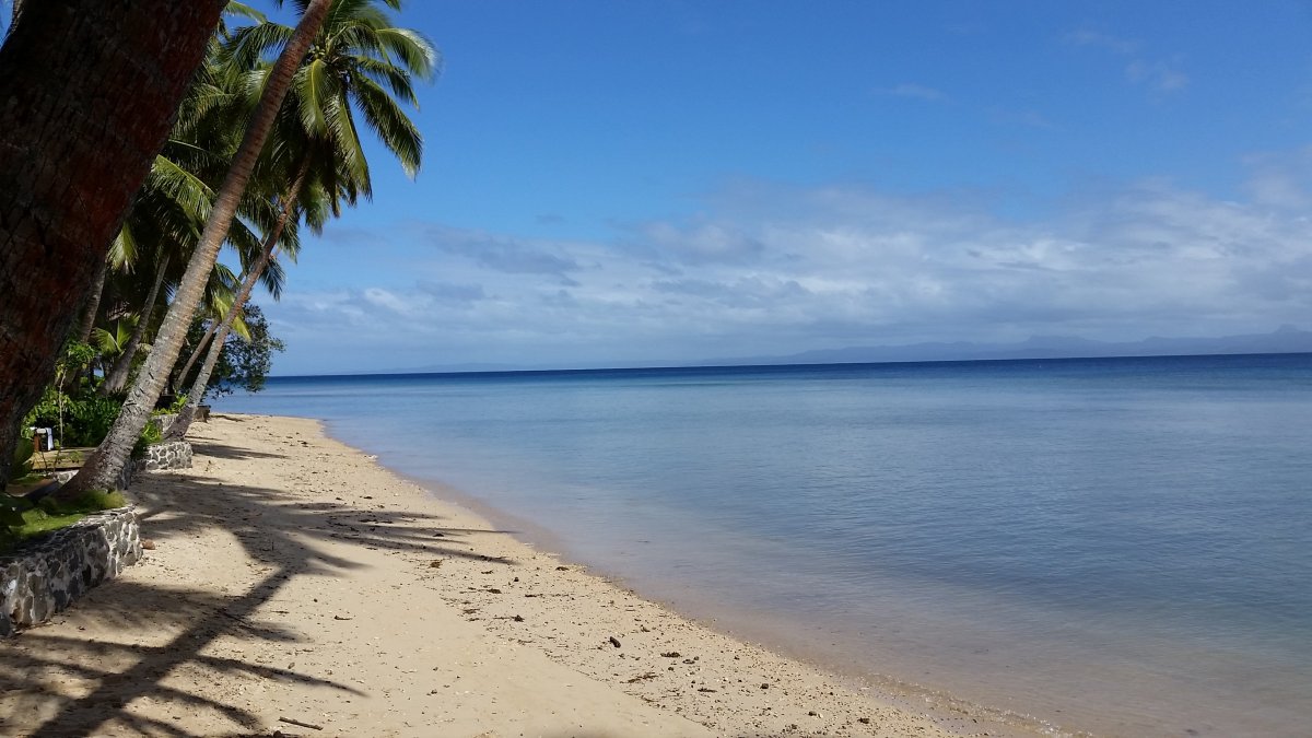 太平洋上的斐濟海岸風景圖片