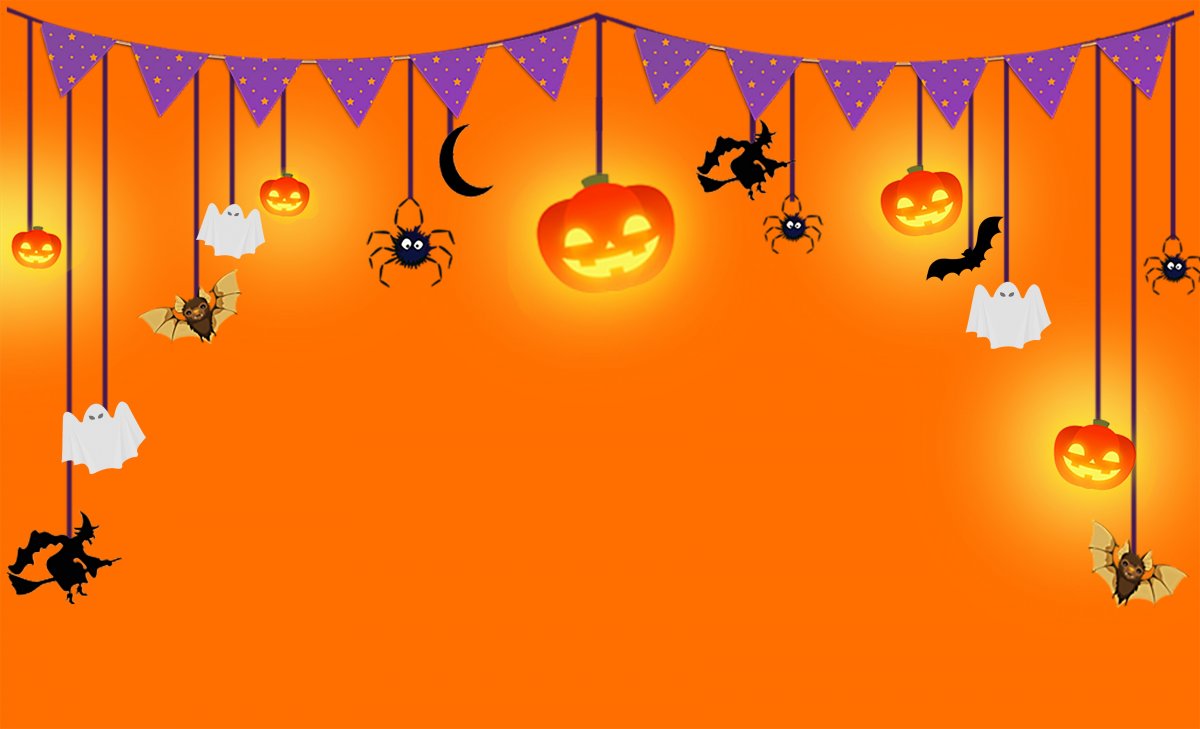 万圣节卡通元素背景图片