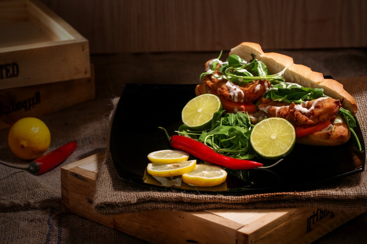 香喷喷的三明治图片