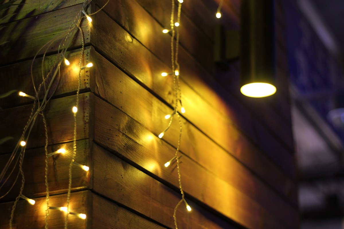 夜色下的闪光灯图片