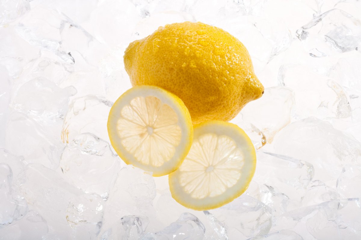 柠檬加冰图片唯美图片
