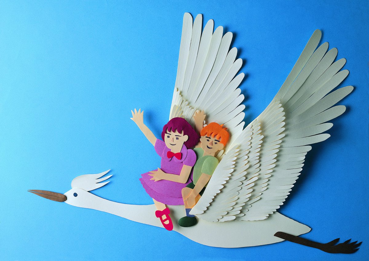 儿童场景纸雕图片