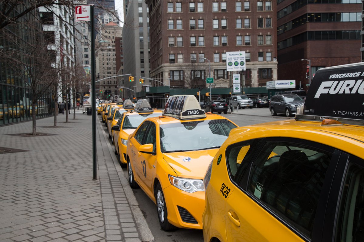 纽约黄色出租车图片