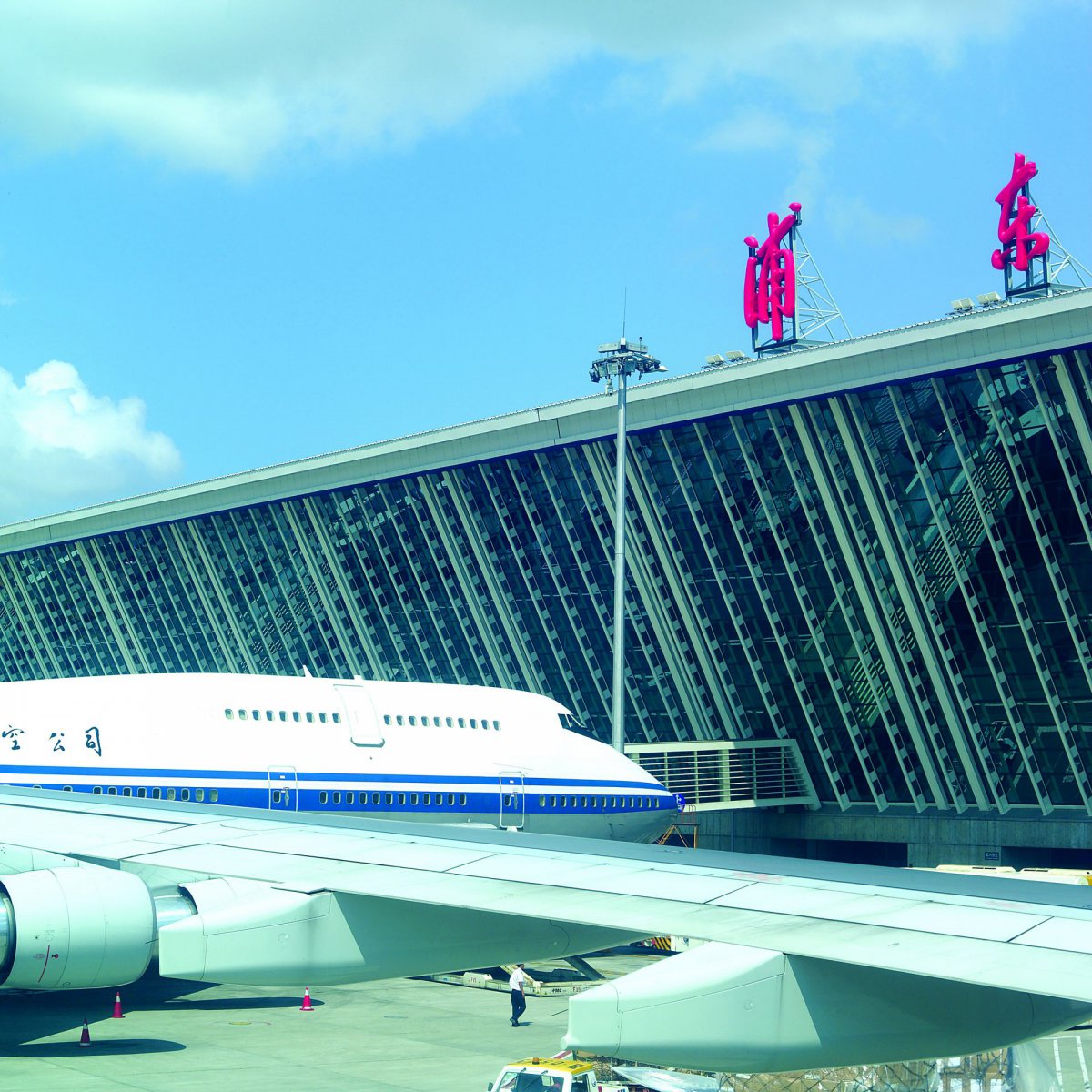 上海浦东机场图片,高清图片