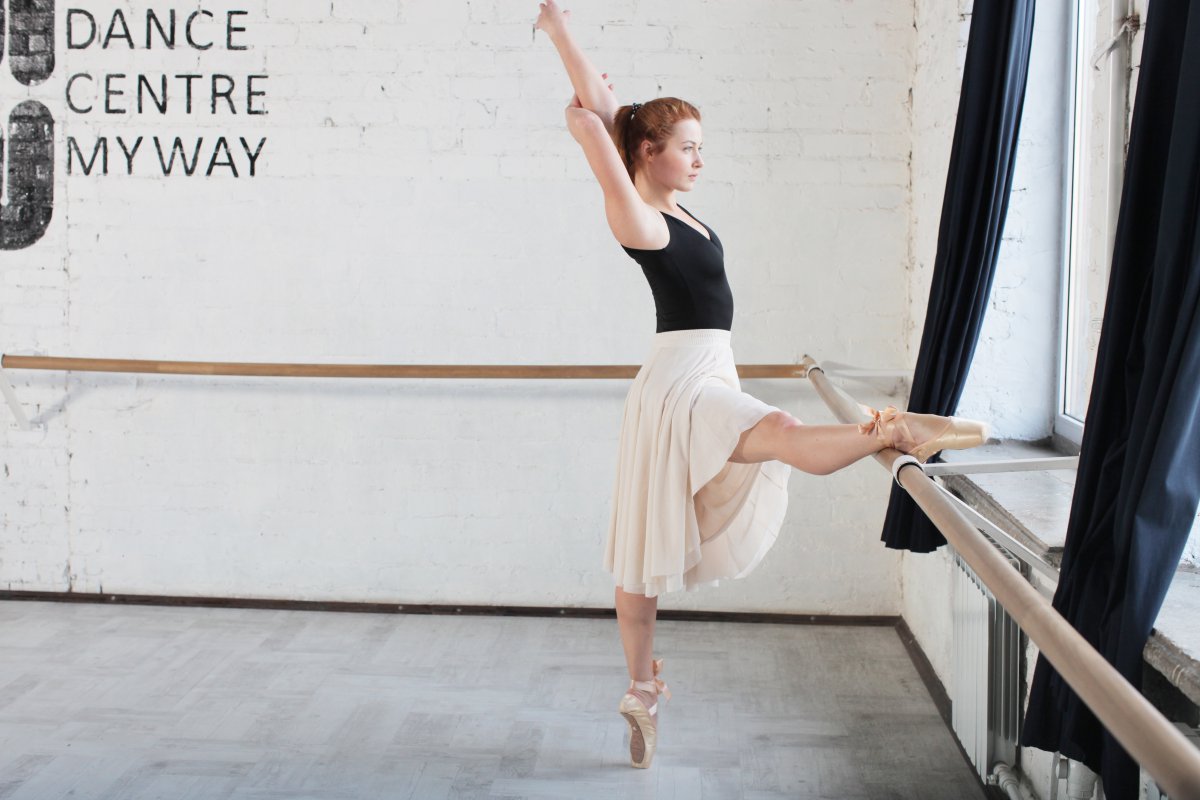 练习芭蕾舞的外国美女图片