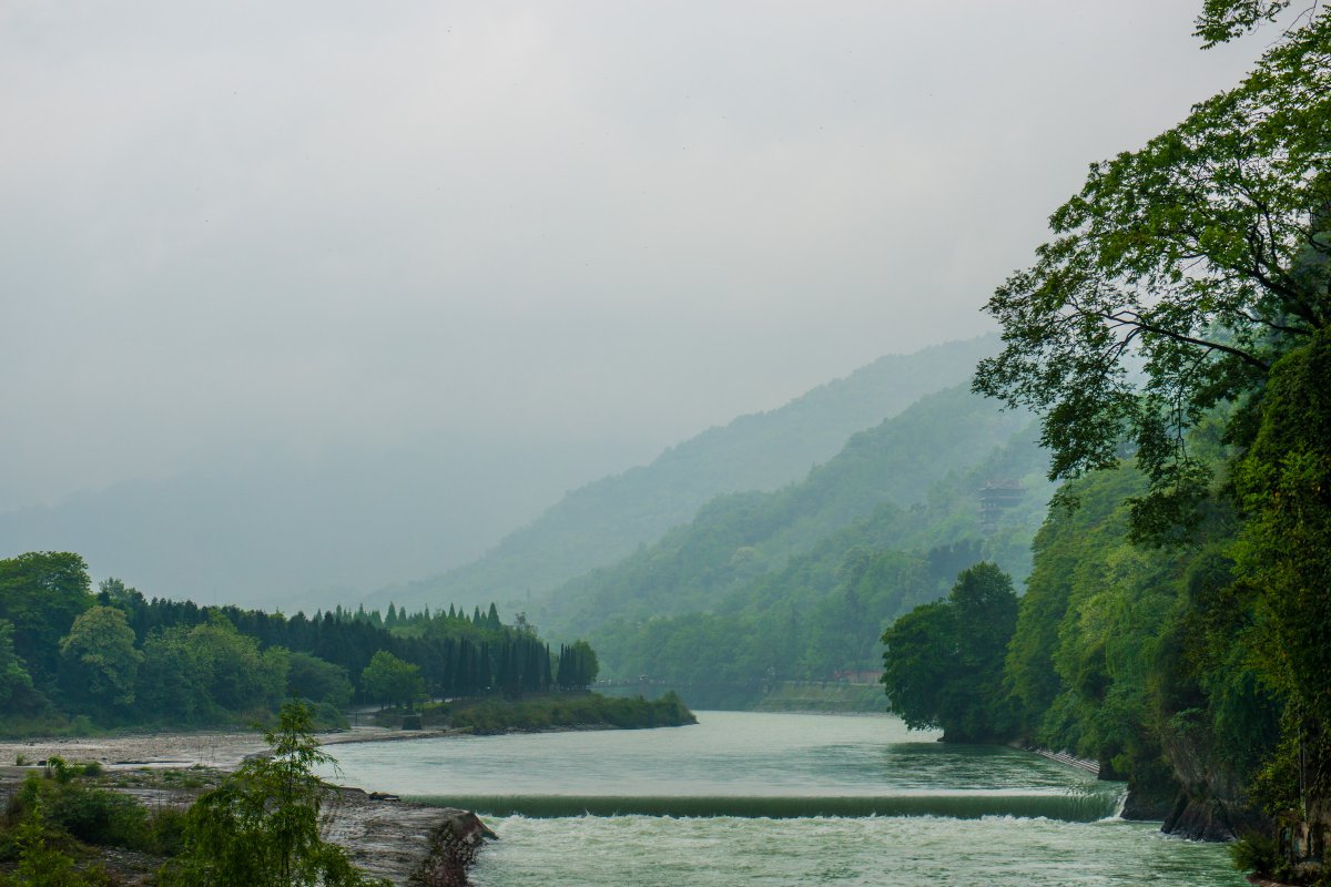 四川都江堰風景圖片,高清圖片