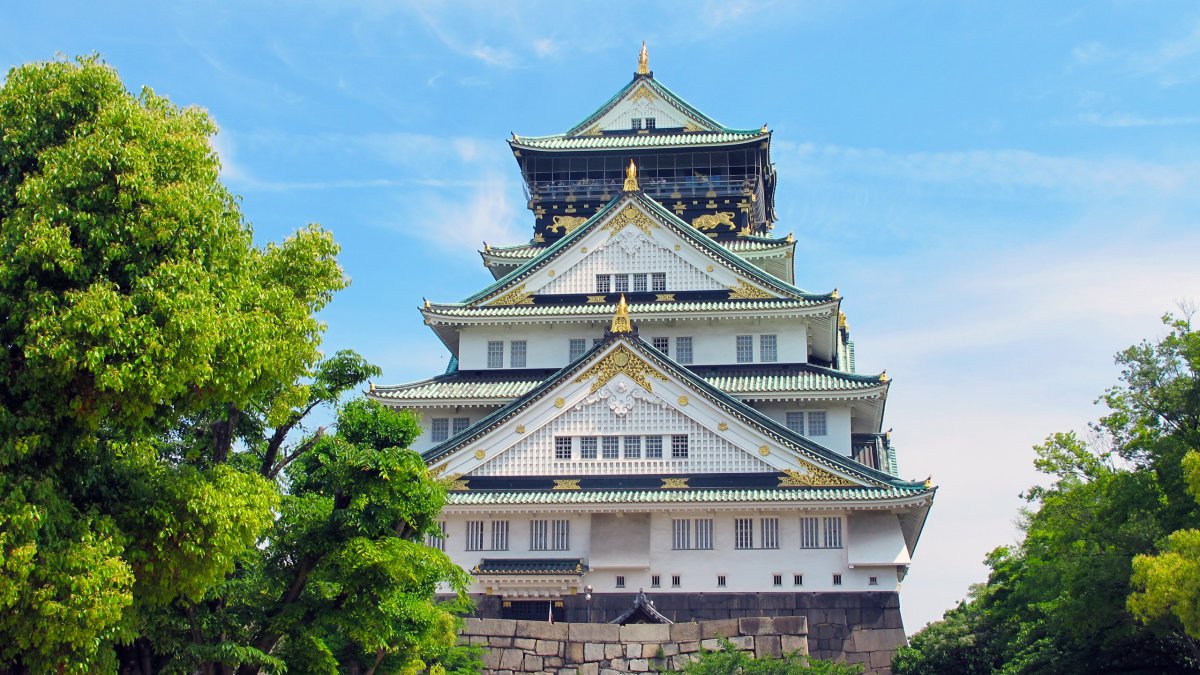 日本大阪城市风景图片