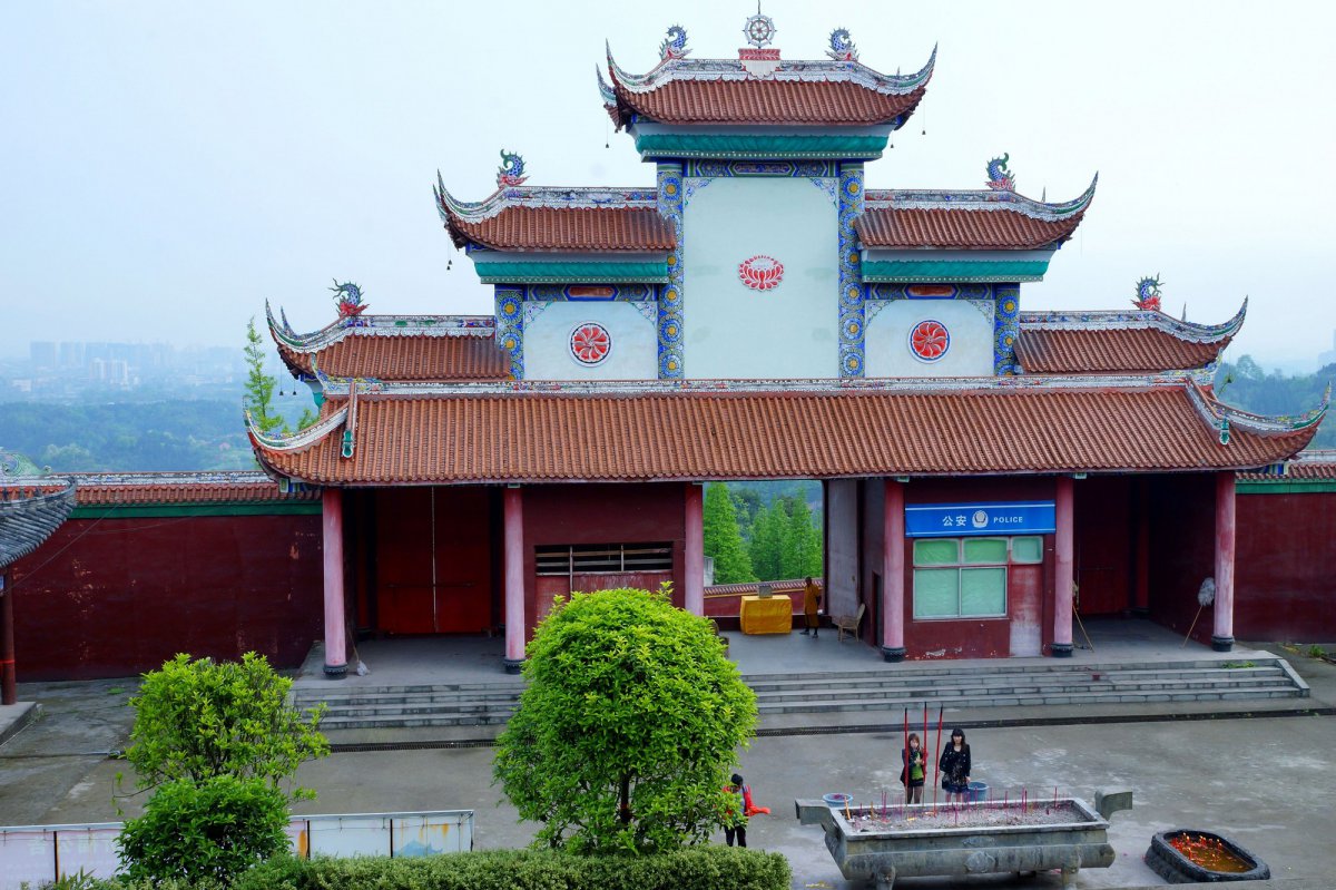 四川大竹县净土寺风景图片
