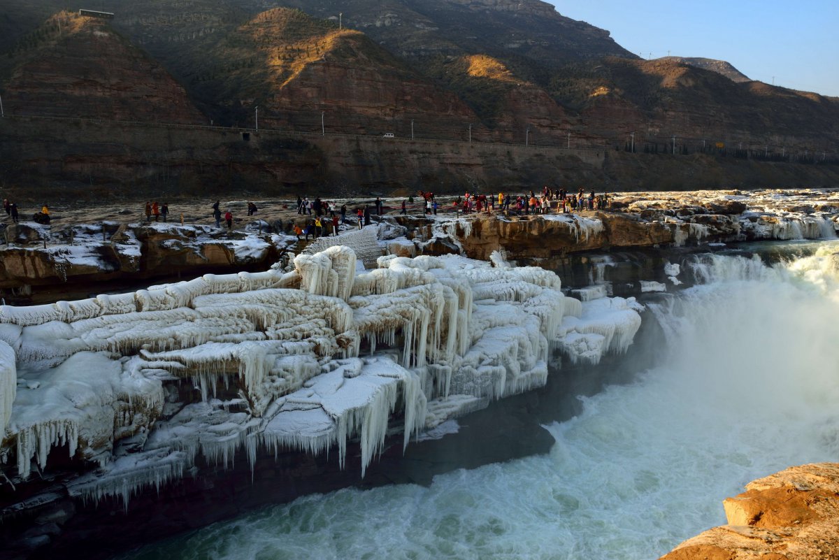 山西壶口瀑布风景图片