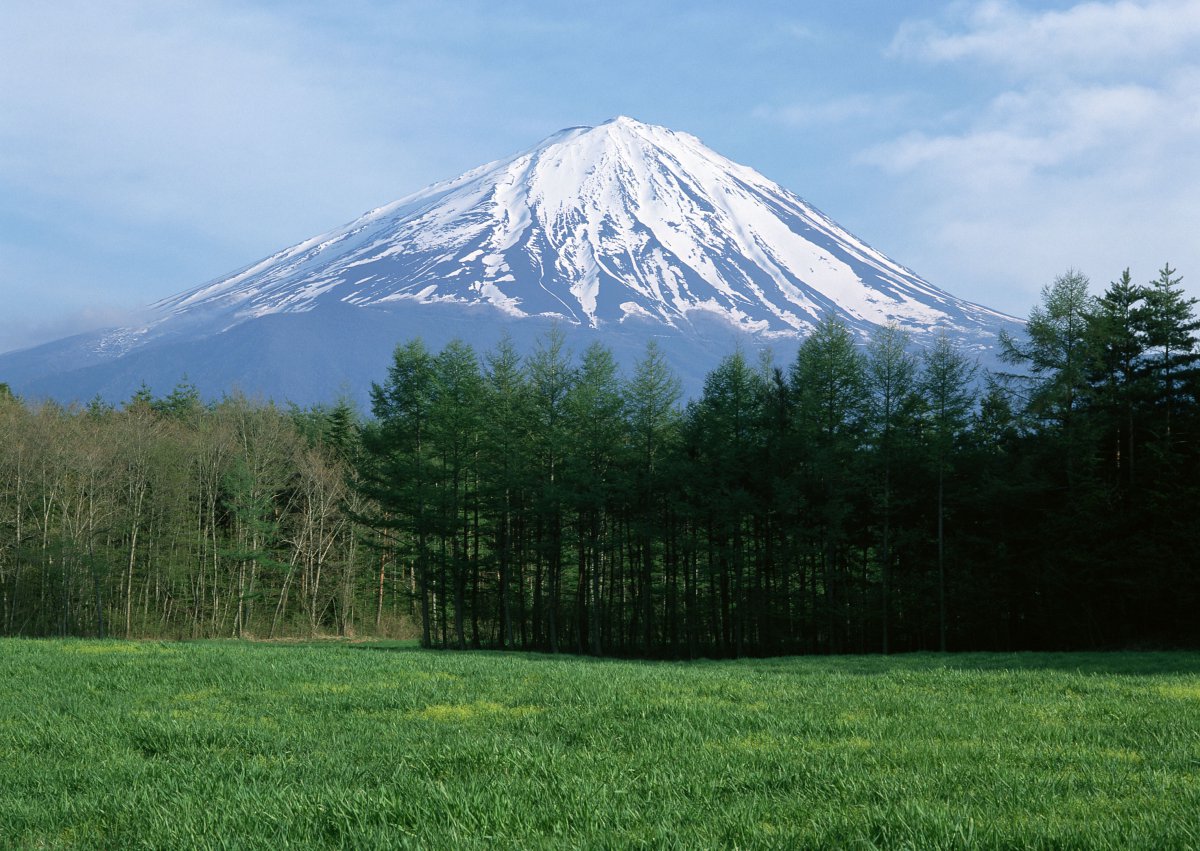 風景優美的富士山圖片