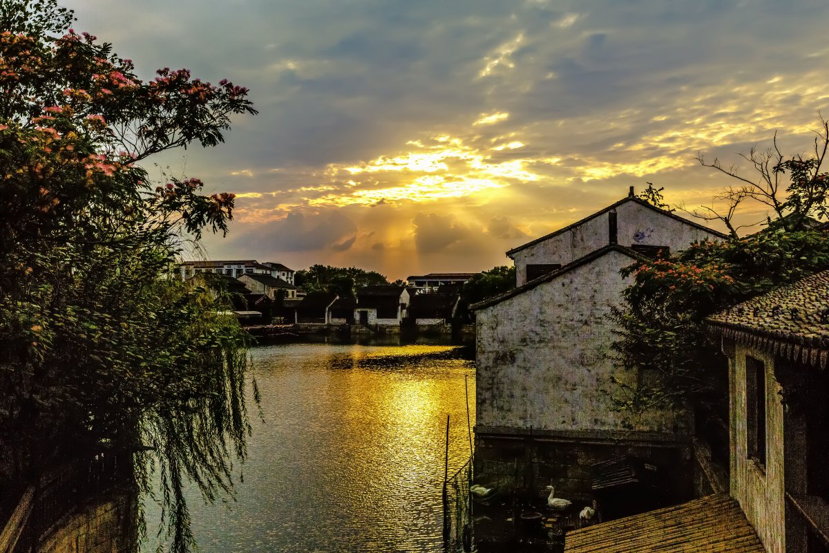 江苏无锡荡口古镇风景图片