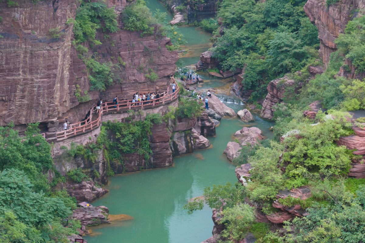 河南雲臺山風景高清圖片