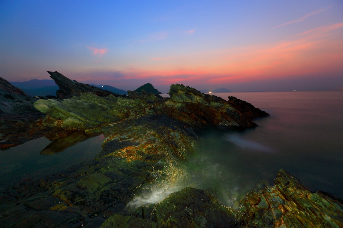 海南天涯海角晨曦風景圖片,高清圖片