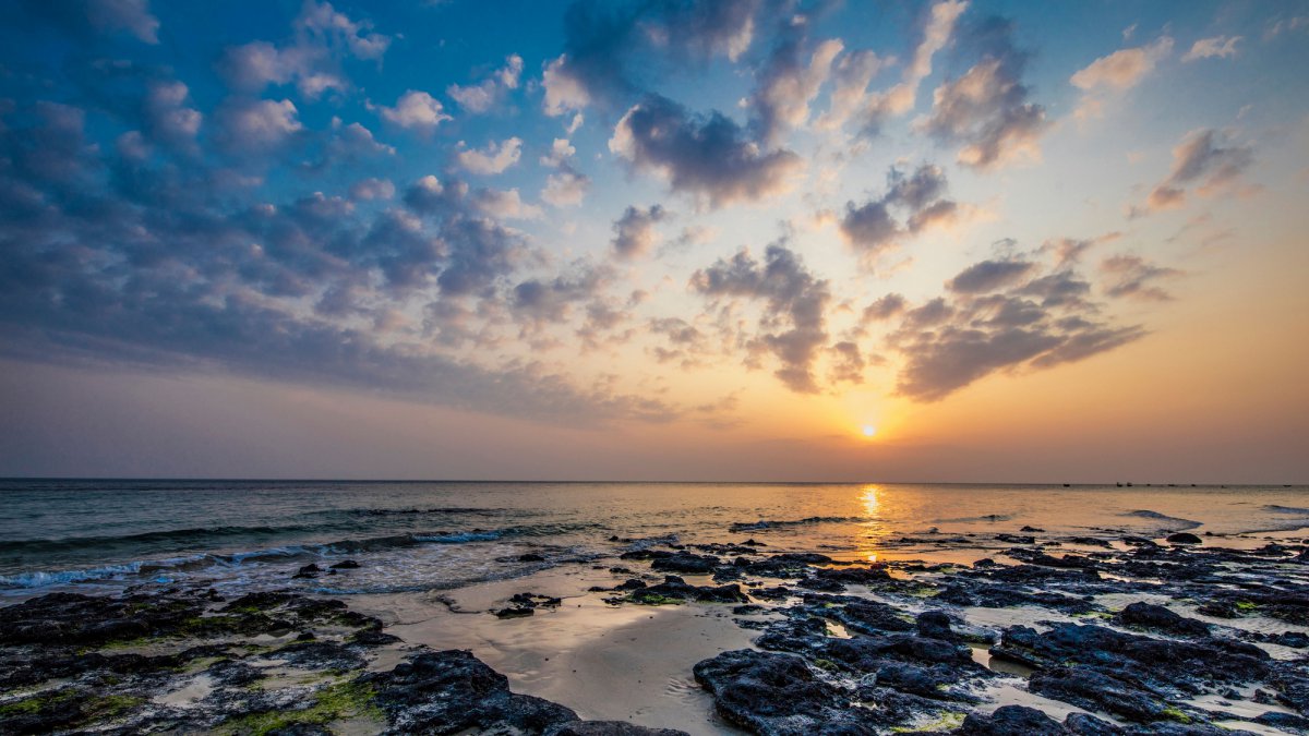 廣西北海潿洲島日落風景圖片