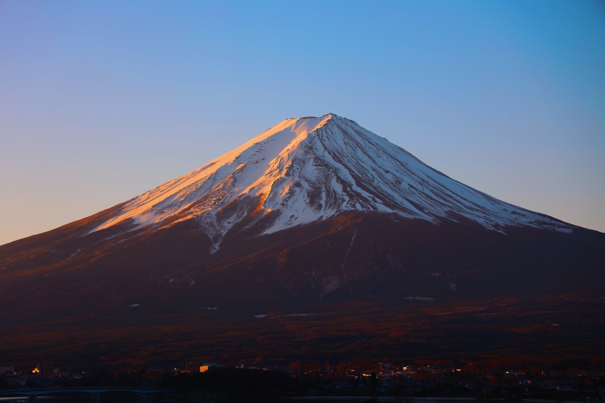 日本富士山優美風景圖片,高清圖片