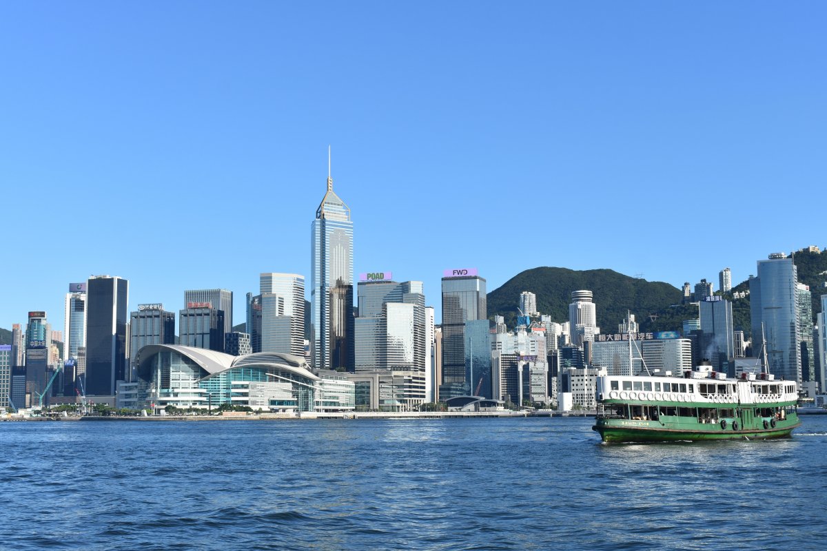 香港维多利亚港建筑风景图片,高清图片