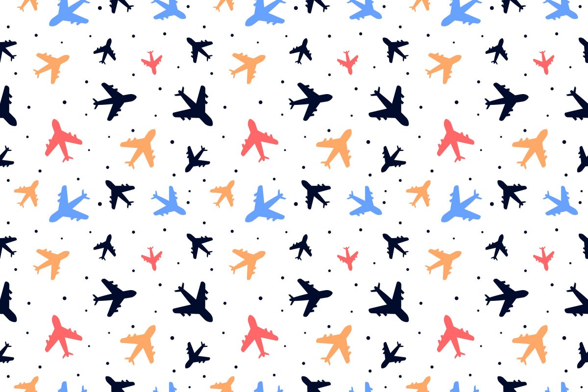 小飞机图案背景图片
