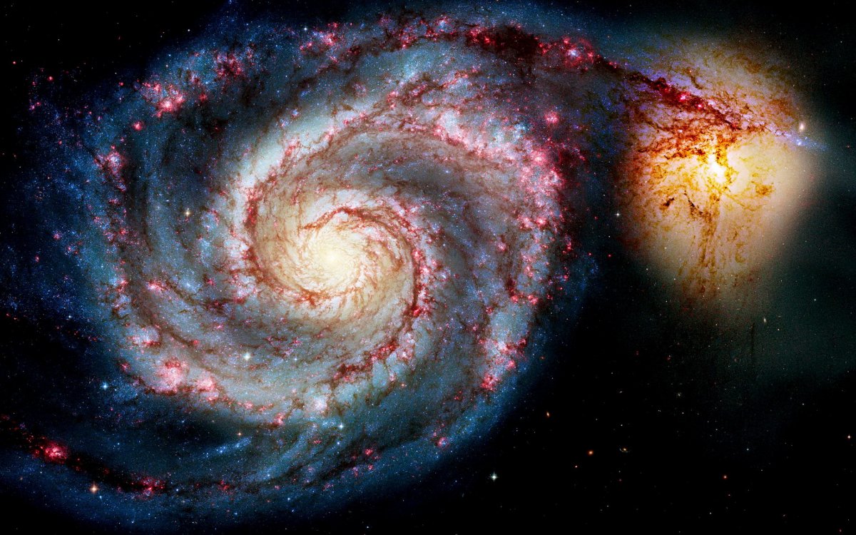 宇宙中的星系图片,高清图片
