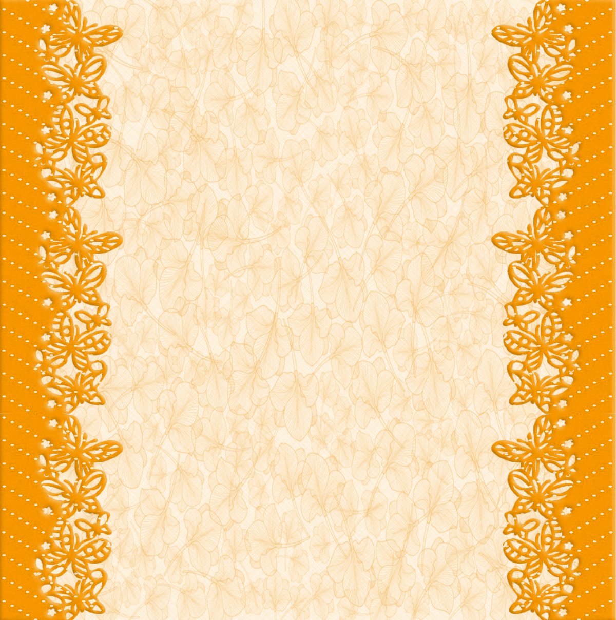 橙色蕾边底纹背景图片