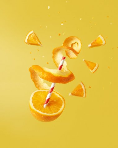 创意鲜橙广告摄影图片