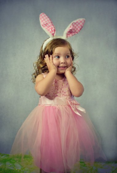 粉色公主裙儿童写真图片