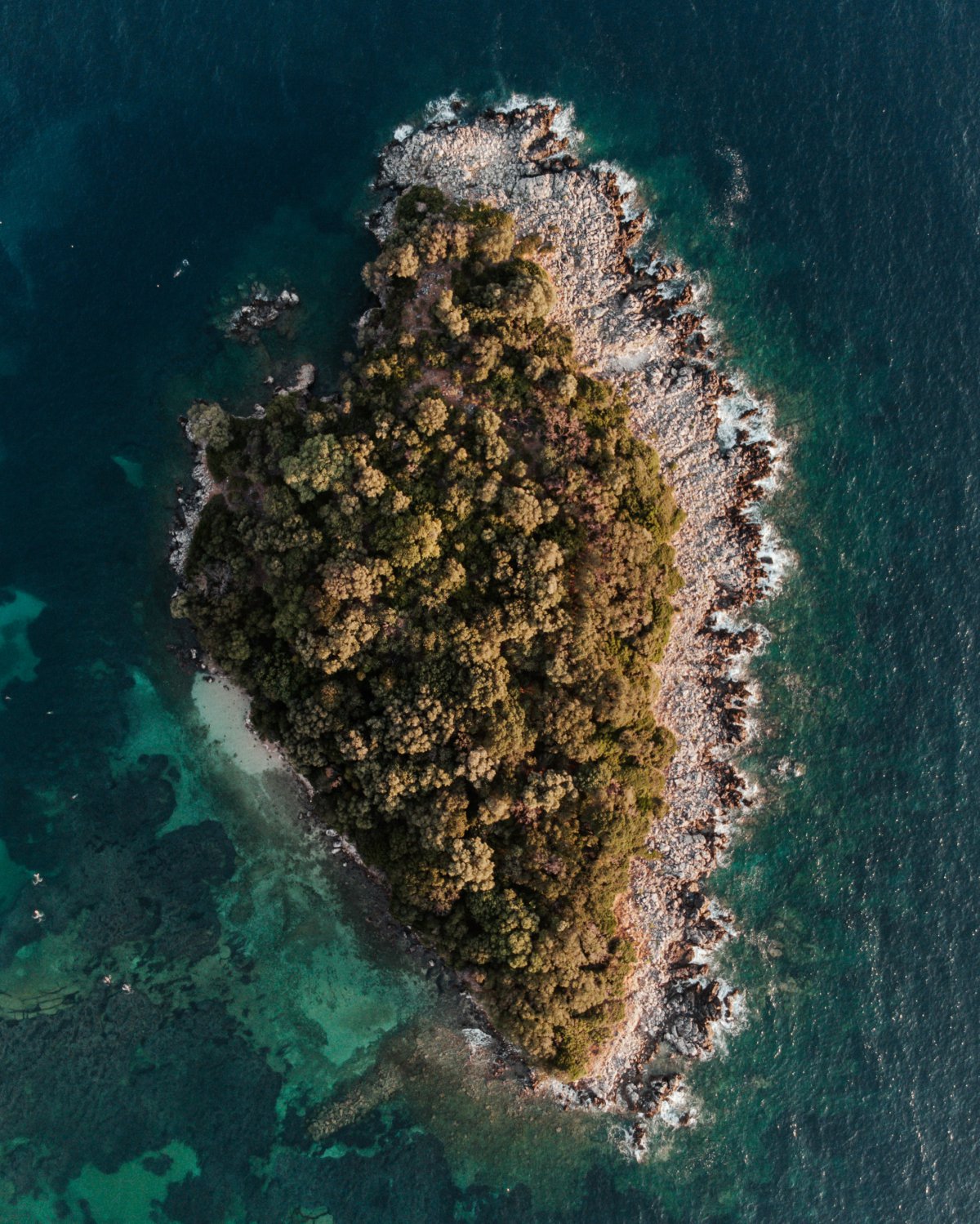 海岛俯视图图片