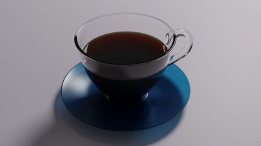 一杯黑咖啡热饮图片