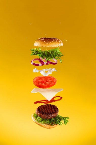 汉堡动感摄影图片