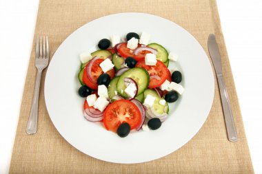 美味营养的希腊沙拉图片