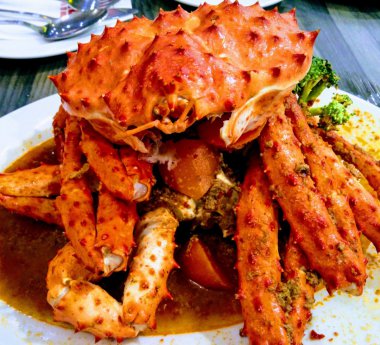 美味的螃蟹料理图片