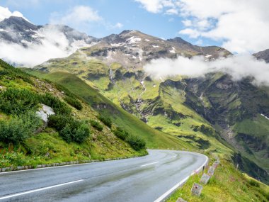 奥地利高山公路风景图片