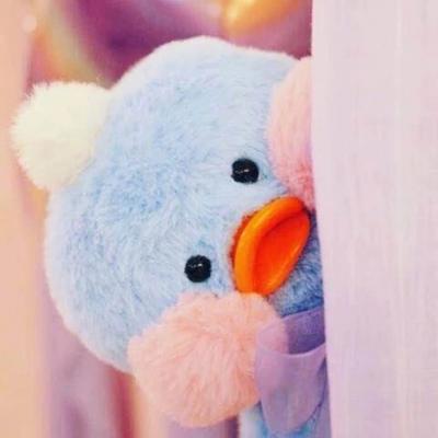 网红小黄鸭头像情侣一人一张