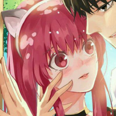 二次元动漫卡通情侣头像一男一女