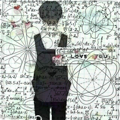 带数字公式的动漫情侣头像