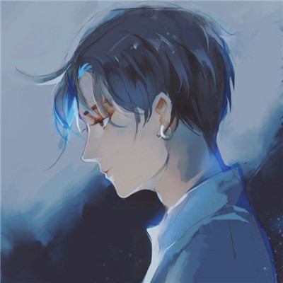 好看男生素描头像彩色高清图
