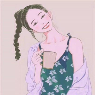 唯美復古素描女生頭像高清圖