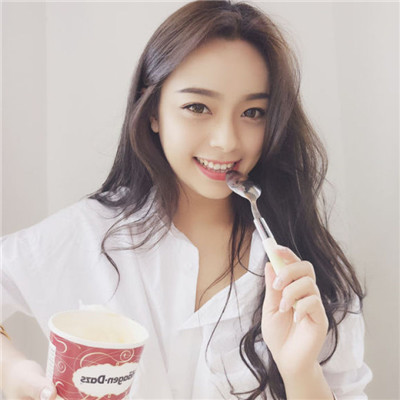 吃货女孩头像可爱卖萌