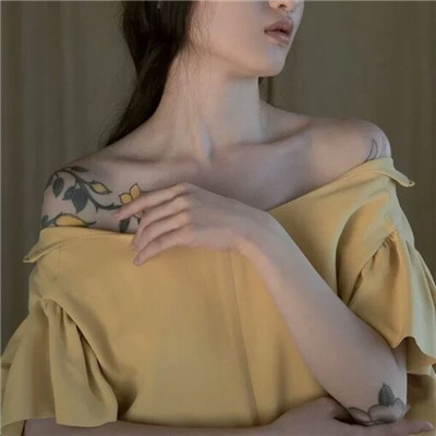 女生超拽纹身头像精选