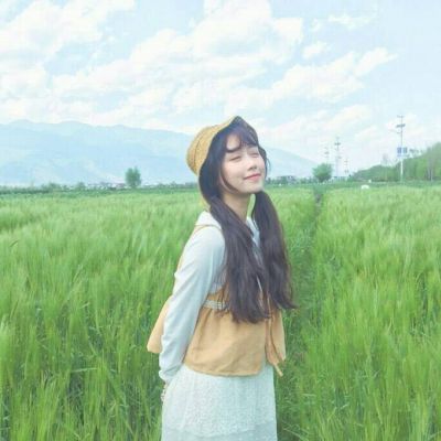 女生头像正脸长发唯美图片大全