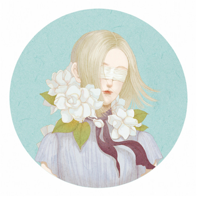 圆形原宿风女生头像病女