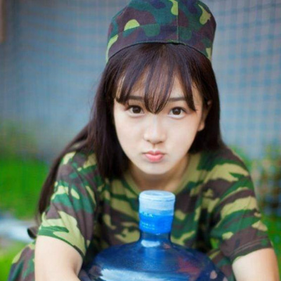 最美军训女生图片迷彩服女生头像