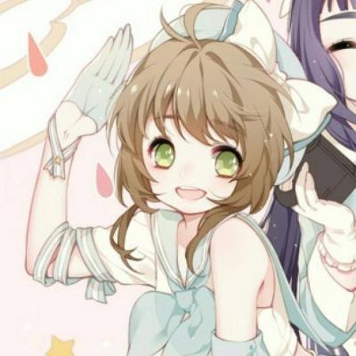 动漫卡通闺蜜头像一对两张清纯可爱