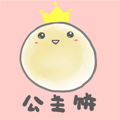 呆萌可爱的蛋饼头像卡通