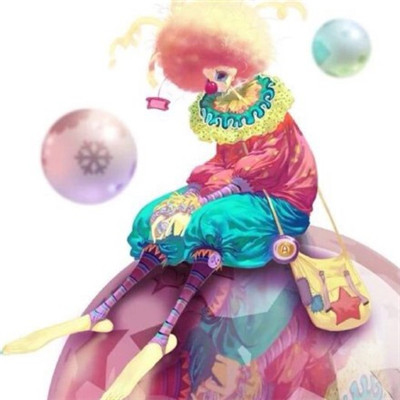 小丑头像半边哭半边笑高清