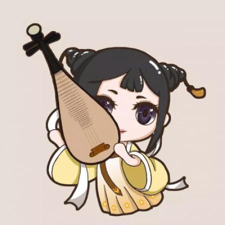2020最新q版手绘古风乐器系列女生男生头像图片