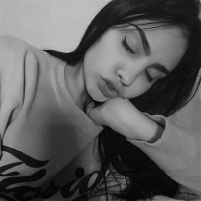 2020欧美女生黑白头像