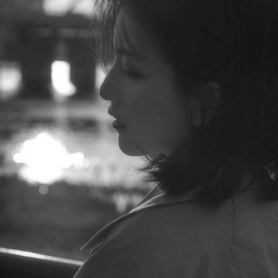 伤感风意境黑白女头